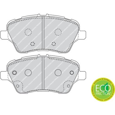 Ferodo | Bremsbelagsatz, Scheibenbremse | FDB4612