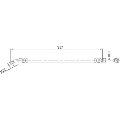 Metzger | Bremsschlauch | 4113680