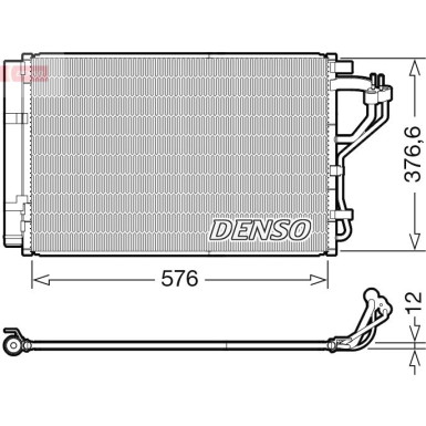 Denso | Kondensator, Klimaanlage | DCN41010