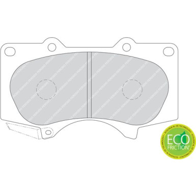 Ferodo | Bremsbelagsatz, Scheibenbremse | FDB1698