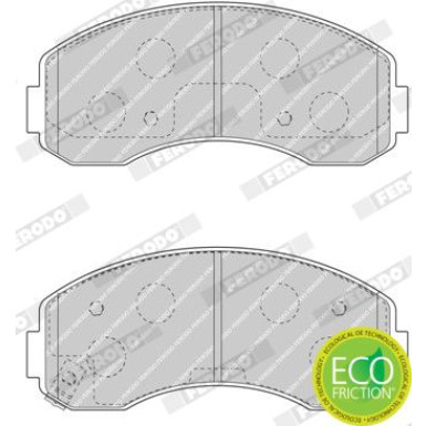 Ferodo | Bremsbelagsatz, Scheibenbremse | FDB4567
