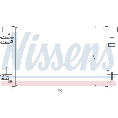 Nissens | Kondensator, Klimaanlage | 940029