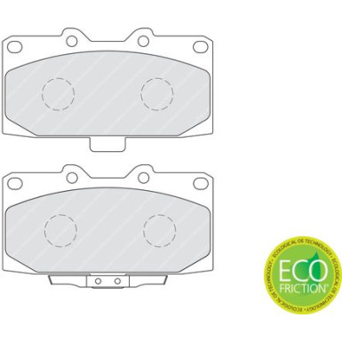 Ferodo | Bremsbelagsatz, Scheibenbremse | FDB1982