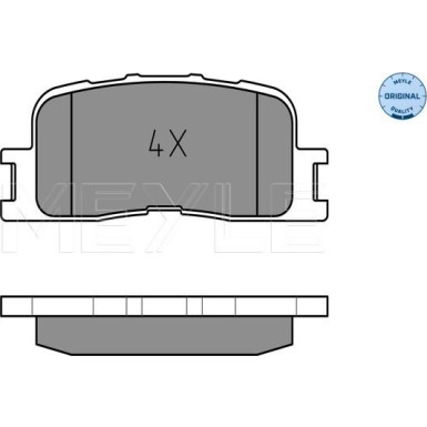 Meyle | Bremsbelagsatz, Scheibenbremse | 025 237 0215/W