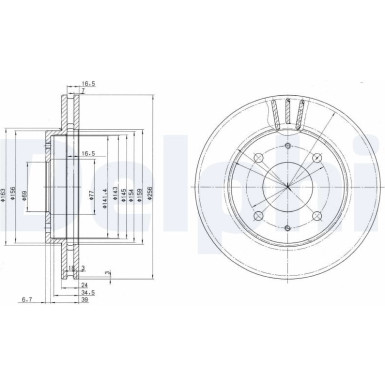 Delphi | Bremsscheibe | BG3202