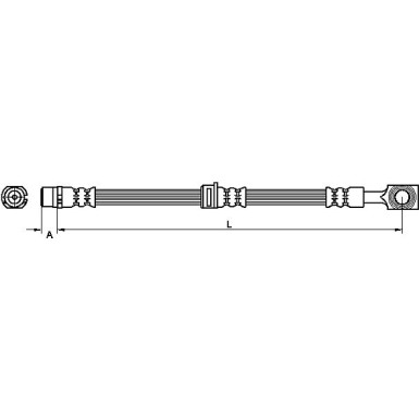 Metzger | Bremsschlauch | 4110524