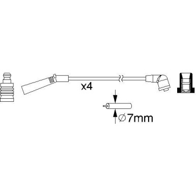 BOSCH | Zündleitungssatz | 0 986 357 157