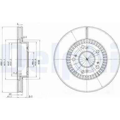 Delphi | Bremsscheibe | BG3720