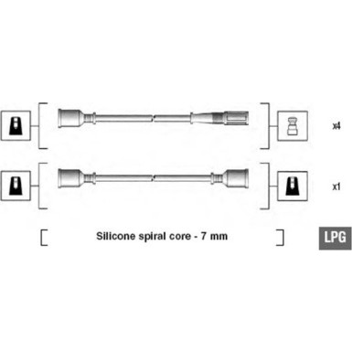 Magneti Marelli | Zündleitungssatz | 941095000580