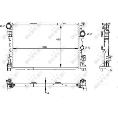 NRF | Kühler, Motorkühlung | 59133