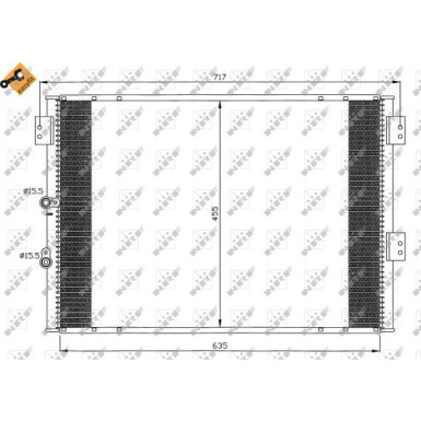 NRF | Kondensator, Klimaanlage | 35461