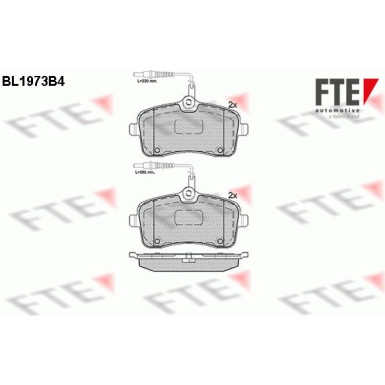 FTE | Bremsbelagsatz, Scheibenbremse | 9010560