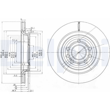 Delphi | Bremsscheibe | BG3886C