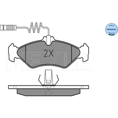 Meyle | Bremsbelagsatz, Scheibenbremse | 025 216 2117