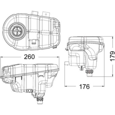 Mahle | Ausgleichsbehälter, Kühlmittel | CRT 60 000S