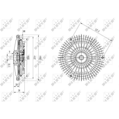 NRF | Kupplung, Kühlerlüfter | 49649