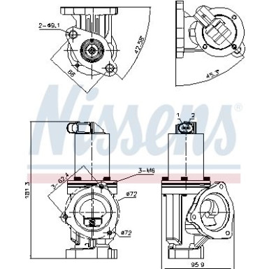 Nissens | AGR-Ventil | 98167