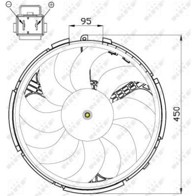 NRF | Lüfter, Motorkühlung | 47507