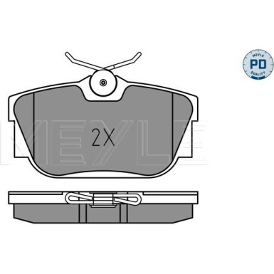 Meyle | Bremsbelagsatz, Scheibenbremse | 025 234 4616/PD