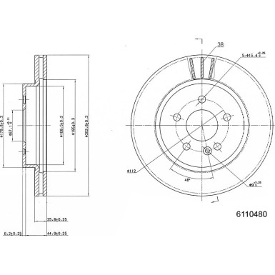 Metzger | Bremsscheibe | 6110480