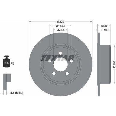 Textar | Bremsscheibe | 92234803