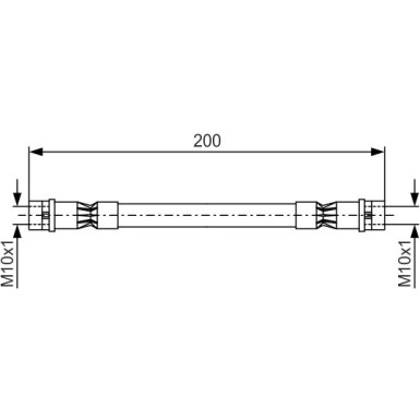 BOSCH | Bremsschlauch | 1 987 476 402