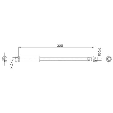 Metzger | Bremsschlauch | 4112320