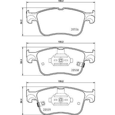 Brembo | Bremsbelagsatz, Scheibenbremse | P 24 218