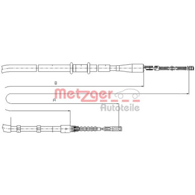 Metzger | Seilzug, Feststellbremse | 10.7503