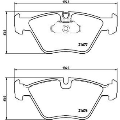 Brembo | Bremsbelagsatz, Scheibenbremse | P 06 022