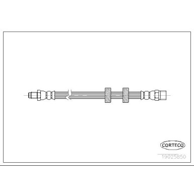 Corteco | Bremsschlauch | 19025850