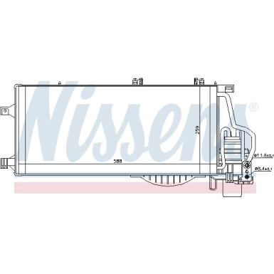 Nissens | Kondensator, Klimaanlage | 94722