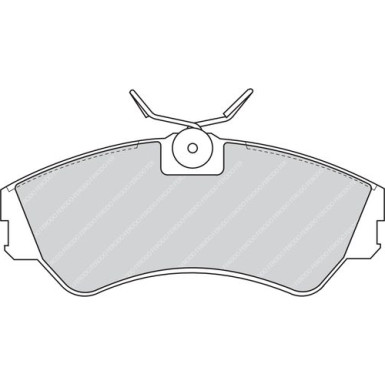 Ferodo | Bremsbelagsatz, Scheibenbremse | FVR785