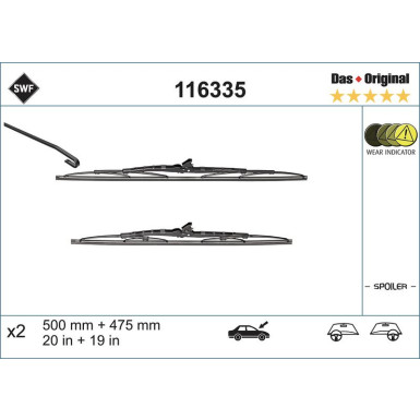 SWF | Wischblatt | Scheibenwischer | 116335