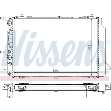 Nissens | Kühler, Motorkühlung | 60466A