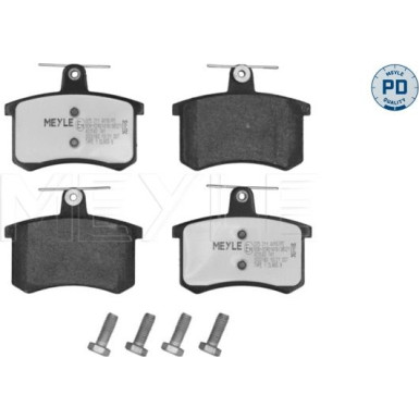 Meyle | Bremsbelagsatz, Scheibenbremse | 025 211 4416/PD