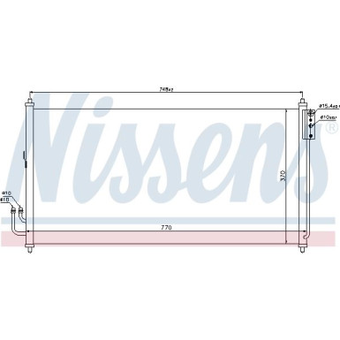 Nissens | Kondensator, Klimaanlage | 94907