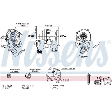 Nissens | Lader, Aufladung | 93237