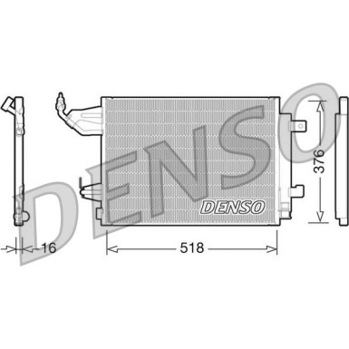 Denso | Kondensator, Klimaanlage | DCN16001