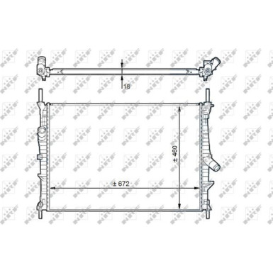 NRF | Kühler, Motorkühlung | 58441