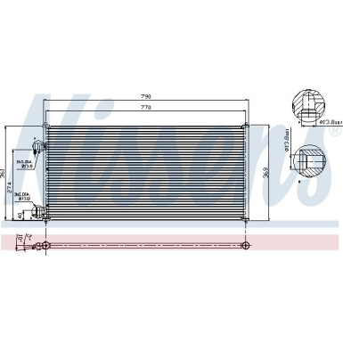 Nissens | Kondensator, Klimaanlage | 94664