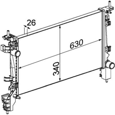 Mahle | Kühler, Motorkühlung | CR 1130 000P