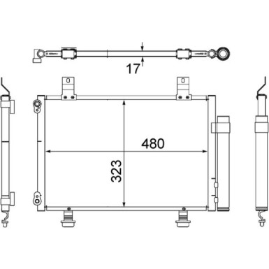 Mahle | Kondensator, Klimaanlage | AC 495 000S