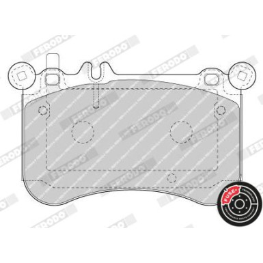 Ferodo | Bremsbelagsatz, Scheibenbremse | FDB4696
