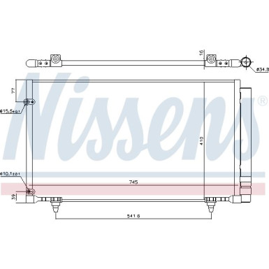 Nissens | Kondensator, Klimaanlage | 940671