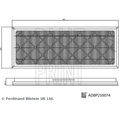 Blue Print | Filtersatz, Innenraumluft | ADBP250074