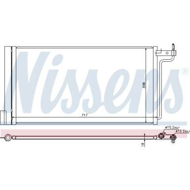 Nissens | Kondensator, Klimaanlage | 940181