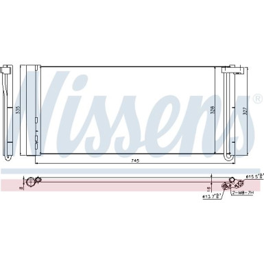 Nissens | Kondensator, Klimaanlage | 940358