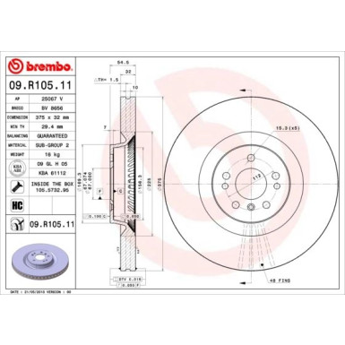 Brembo | Bremsscheibe | 09.R105.11