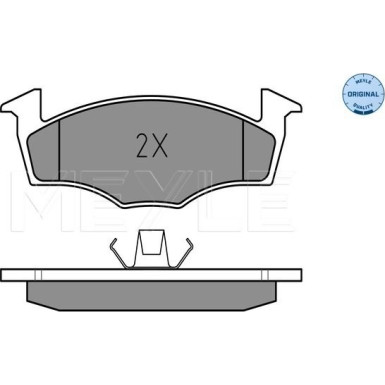 Meyle | Bremsbelagsatz, Scheibenbremse | 025 218 6617